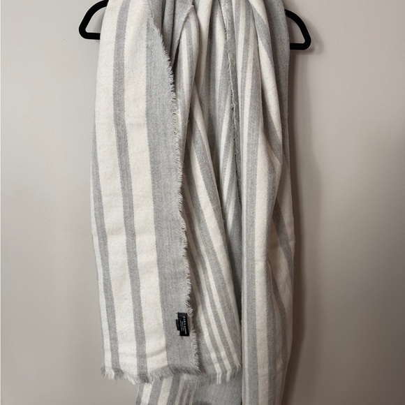 Zara Accessories - ZARA Oversized Blanket Scarf – Grey/Neutral – Cozy Winter Wrap